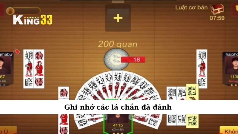 Ghi nhớ các lá chắn đã đánh