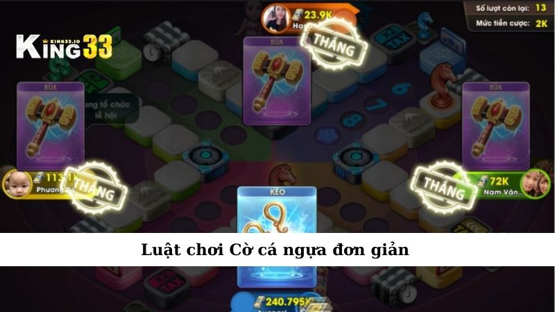 Luật chơi Cờ cá ngựa đơn giản