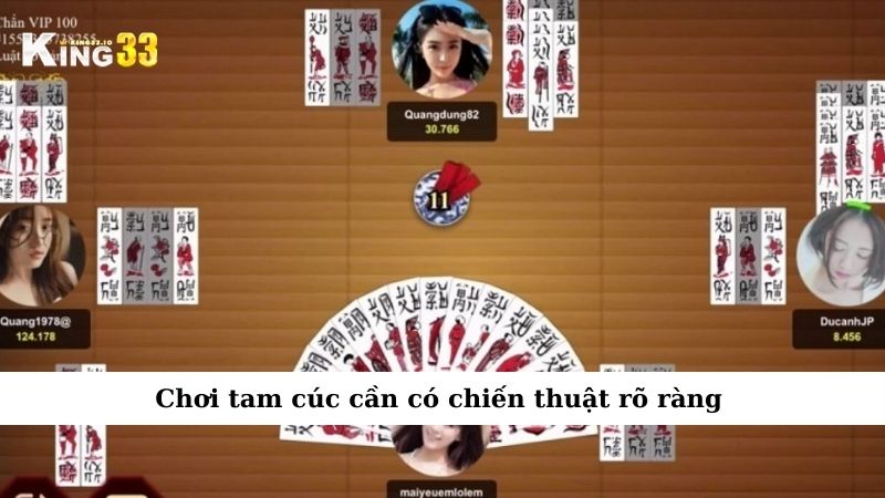 Chơi tam cúc cần có chiến thuật rõ ràng