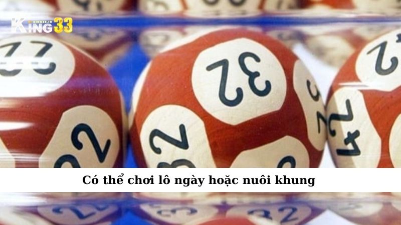 Có thể chơi lô ngày hoặc nuôi khung